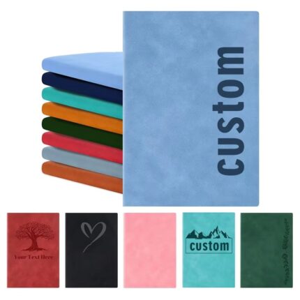monogram leather notebook