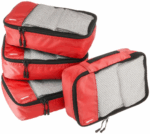 colorful packing cubes set