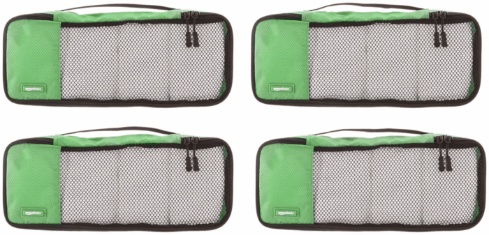colorful packing cubes set