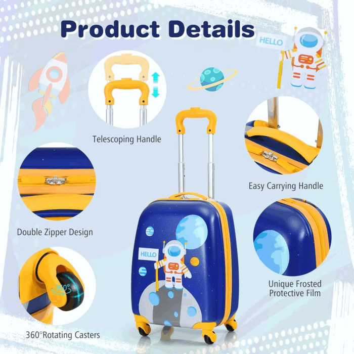 kids 2 in 1 luggage backpack