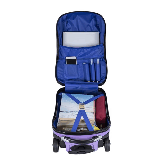 kids ride on suitcase scooter