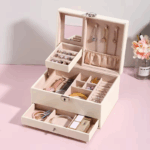 luxury PU leather jewelry box