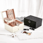 luxury PU leather jewelry box