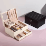 luxury PU leather jewelry box