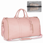 personalized leather travel bag