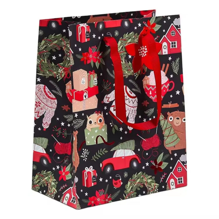 where to by black luxury paper bags from china supplier