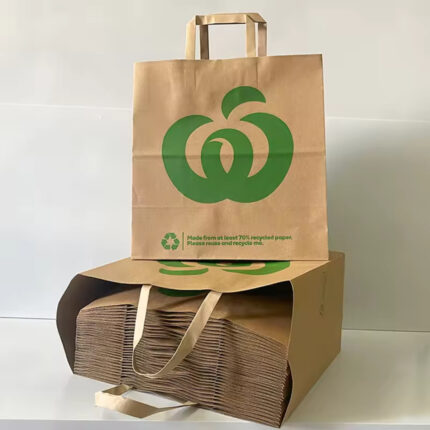 where to by brown paper bags flat handles from china supplier