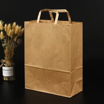 where to by custom printed brown paper bags from china supplier