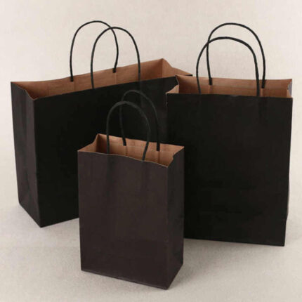where to by Custom Printed Black Paper Bag from china supplier