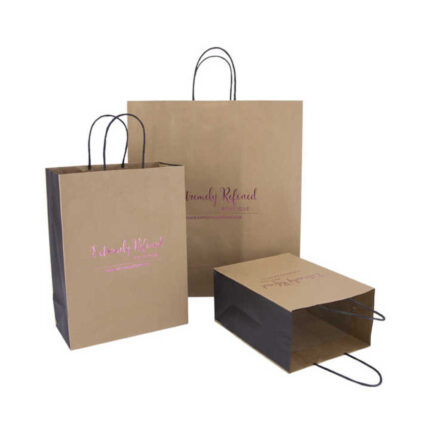 Brown Kraft Paper Shopping Bags