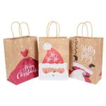 where to by kraft paper Christmas gift bags from china supplier