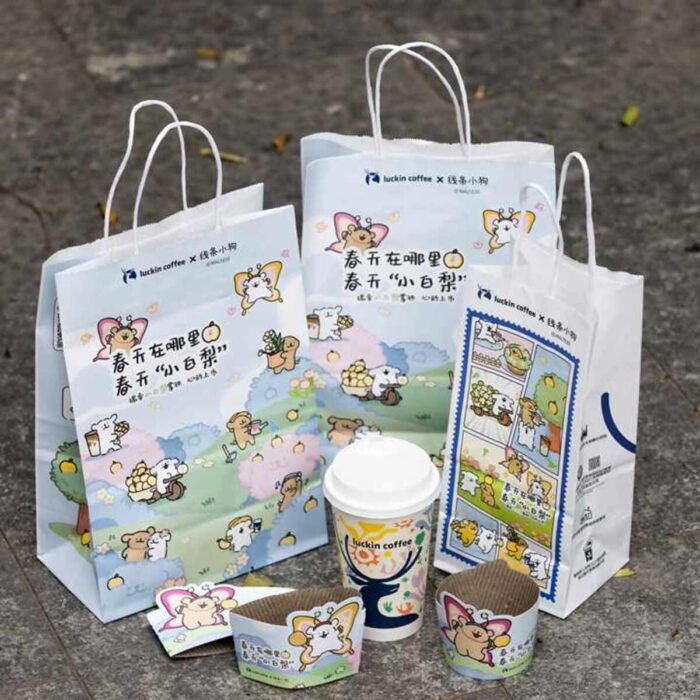 where to by custom white paper bags from china supplier