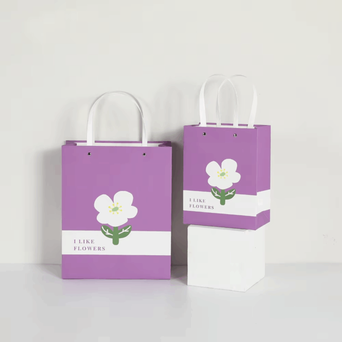 Floral Design Kraft Paper Bag from china supplier