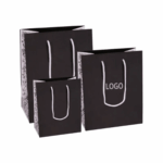 Custom Printed Black Jewellery Paper Bag