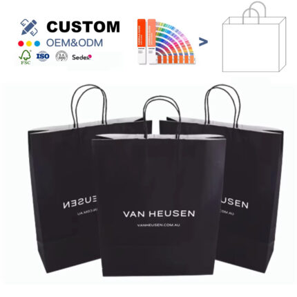 where to by custom black kraft paper bags from china supplier