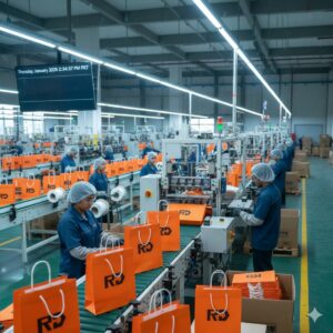 high quality kraft custom paper bag with logo for shopping 4