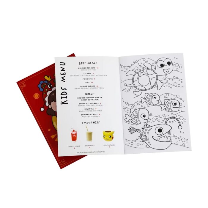 Custom printed activity books
