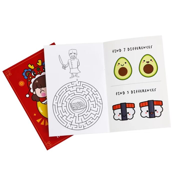 Custom printed activity books