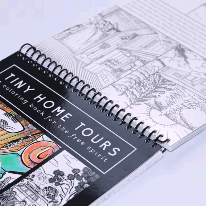 Spiral Binding Coloring Book