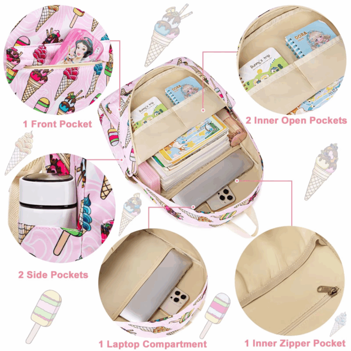 branded children's book bags