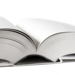 coffee table book stack display