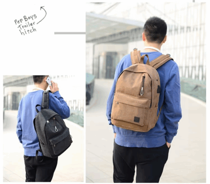 computer bag with charging port