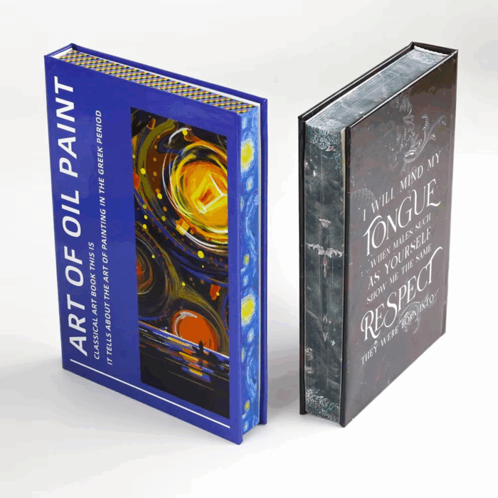 custom book with sprayed edges