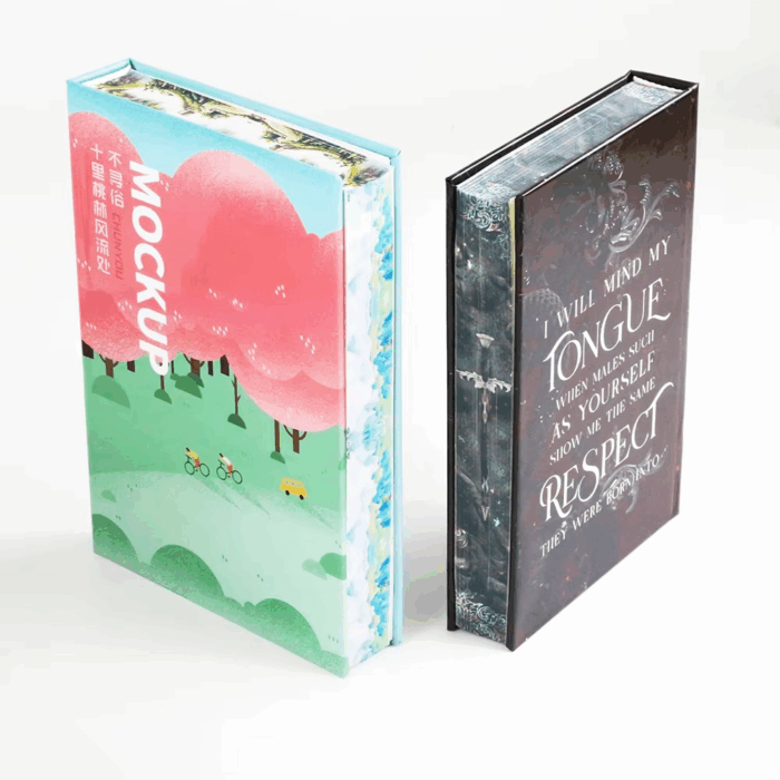 custom book with sprayed edges