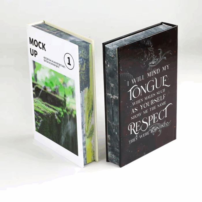 custom book with sprayed edges