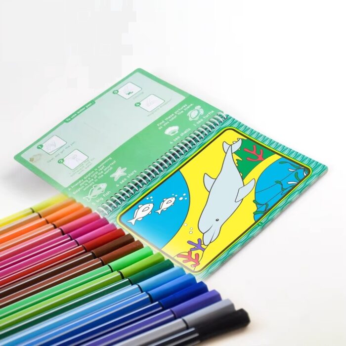hard cover coloring book for kids