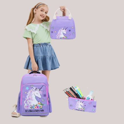 kids travel backpack set