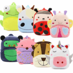 plush animal school backpack