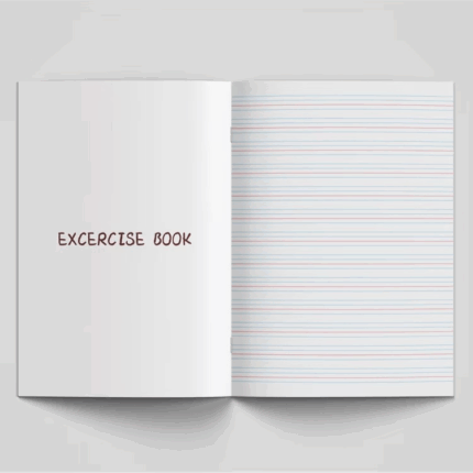 branded exercise book for student