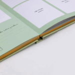 gold foil stamped planner