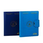 Customized A5 Size Magnetic-clasp Loose-leaf Leather Notebook Journal Printing with Gold Foil Stamping