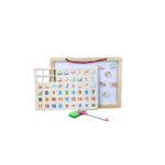 Engage children with the Arabic Magnetic Drawing Board, a double-sided educational toy for learning Arabic letters, puzzles, and drawing.