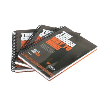 2025 High Quality Luxury Customized Promotional Spiral Journal Notebook Soft Cover Daily Journal Printing Service