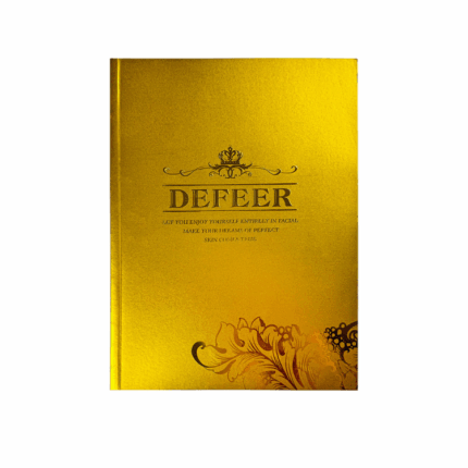 Custom A4 Size Paperback Book Album With Gold Matte Texture Cover Special Mirror Reflective for Business Use