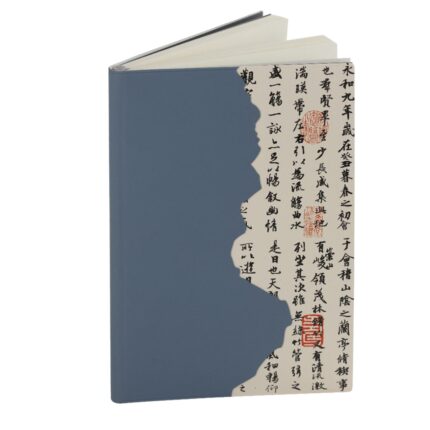 Wholesale Custom A5 Soft Leather Notebook Journal Ivory Paper Sewing Binding Cardboard with Bookmark Ribbon Printing