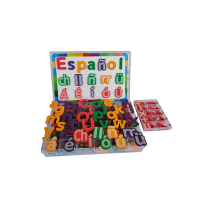 Wholesale Cheap Modern Design Colorful Spanish Magnetic Letters Magnetic Letters Double Side for Early Childhood Education