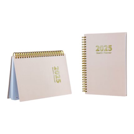 Elegant A4 Hardcover Spiral Bound Journal & Planner Custom Printed Elegant Diary Notebook Book Manufacturing Service