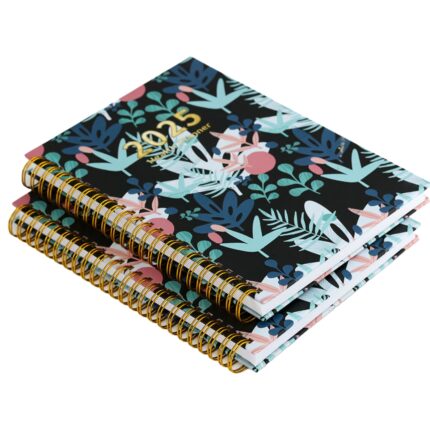 Custom Logo Luxury Hardcover Spiral Goal Life Daily Journals Planners China Supplies High Quality Cardboard Book Printing