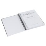 Custom Hardcover Journal Book Thick Silver Spiral Coil Notebook Cardboard Paper for Student Kids Gift Printing