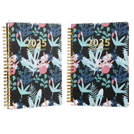 Custom Logo Luxury Hardcover Spiral Goal Life Daily Journals Planners China Supplies High Quality Cardboard Book Printing