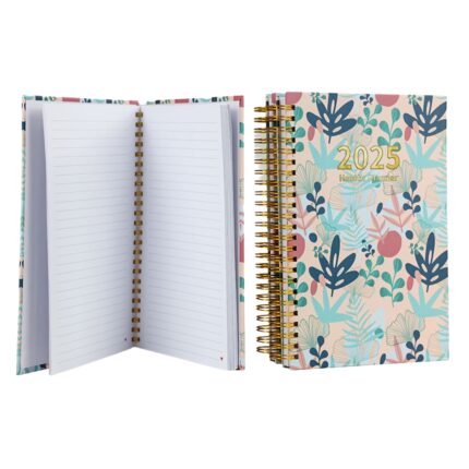 Gold Foil Spiral Notebooks A3/A4/A5 Cardboard Paper with Hard Cover Daily Planner Journal Notepad Publishing & Printing Services