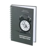 Custom Hardcover Journal Book Thick Silver Spiral Coil Notebook Cardboard Paper for Student Kids Gift Printing