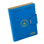 Customized A5 Size Magnetic-clasp Loose-leaf Leather Notebook Journal Printing with Gold Foil Stamping