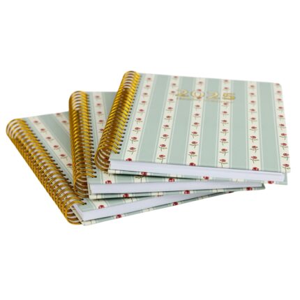 "Custom Gold Foil Hardcover Cardboard Spiral Bound Journal Notebook Agenda Book-Premium Printing"