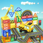 100 Pcs Colorful Magnetic Tiles Building Blocks Set STEM Learning Toys Safety Kids Magnetic Tiles Hot Sale