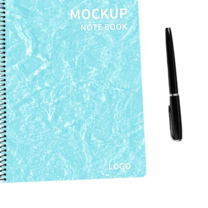 Customizable A5 Marble Notebook Soft Cover Motivational Spiral Bound Journal Planner Lined Pages Cardboard Paper for Note Taking